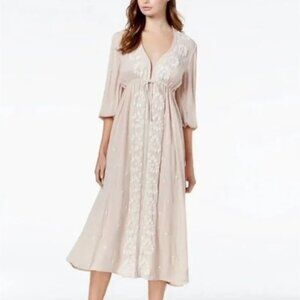 Free People Fable Midi Dress Cream size XL